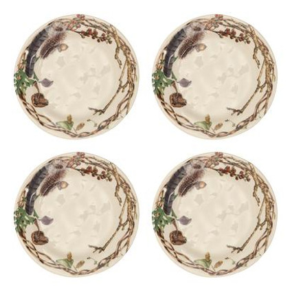 Juliska Forest Walk Party Plates Set of 4