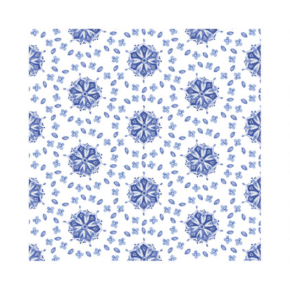 Le Cadeaux Moroccan Blue Tablecloth 69 X 98 Inch