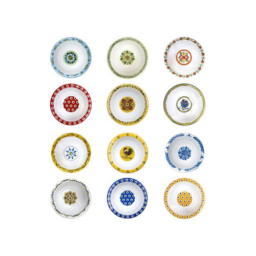 Le Cadeaux Melamine Assorted Mini Bowls, Set of 12