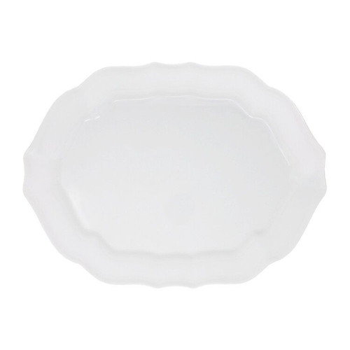 Le Cadeaux Basque White 16 Inch Oval Platter