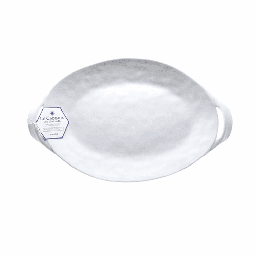 Le Cadeaux Bianco 16 inch Two Handled Bowl