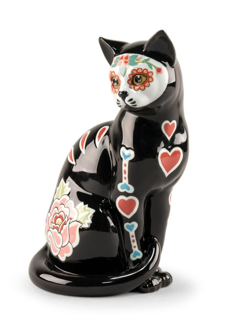 Lladro Catrina Cat Sculpture
