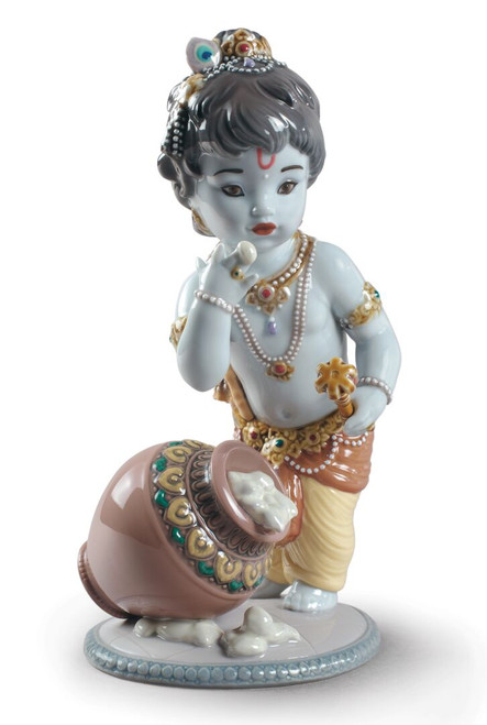 Lladro Krishna Butterthief Figure