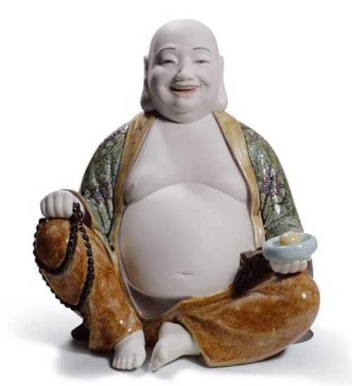 Lladro Happy Buddha Porcelain Figurine