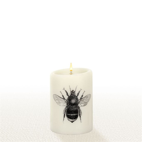 Lucid Liquid Candles -  3x4 Bee Natural Pillar Candle