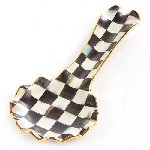 MacKenzie Childs Courtly Check Spoon Rest