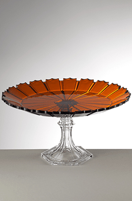 Mario Luca Giusti Ninfea Cake Plate Amber