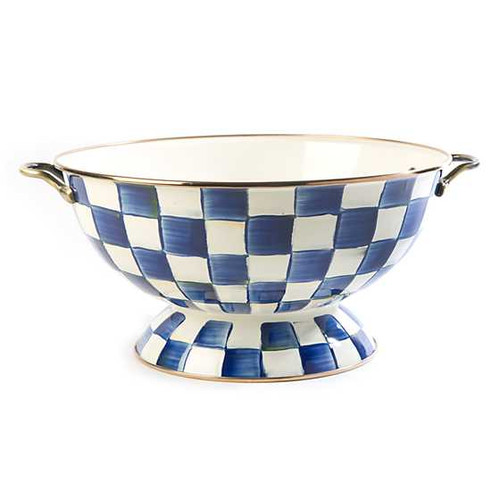 MacKenzie Childs Royal Check Enamel Everything Bowl