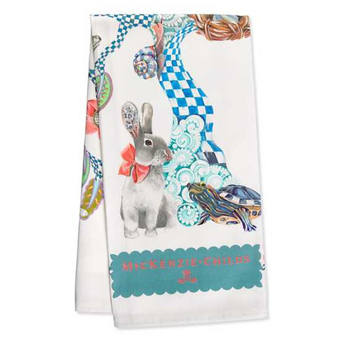 MacKenzie Childs Tree Of Life Dish Towel