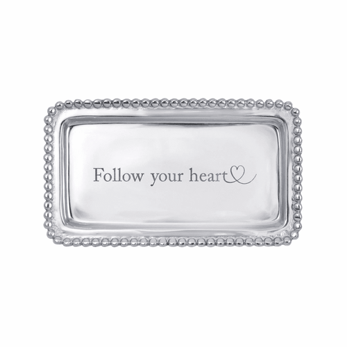 Mariposa FOLLOW YOUR HEART Beaded Statement Tray