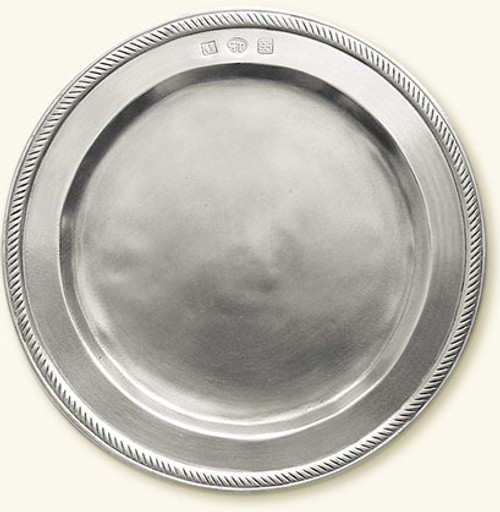 Match Italian Pewter Luisa Bread Plate  All Pewter