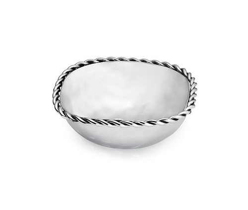 Mary Jurek Paloma Square Bowl with Braided Wire 5.5"