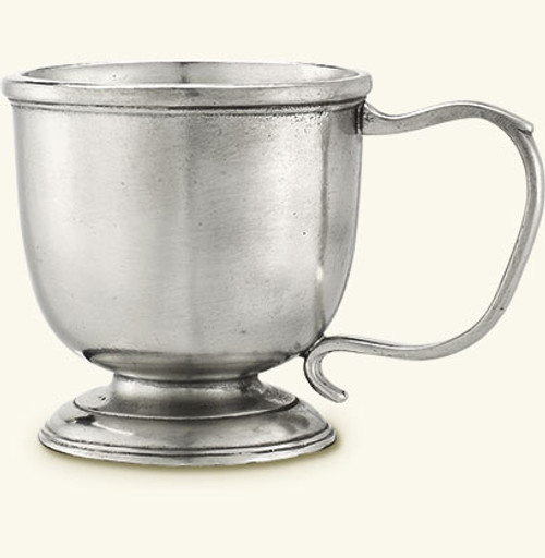Match Italian Pewter Baby Cup With Handle