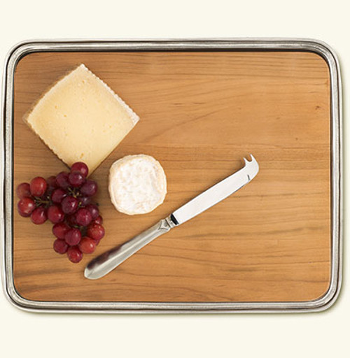 Match Italian Pewter Cheese Tray With Insert/No Handles Medium