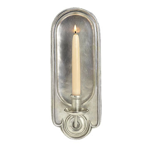 Match Italian Pewter Wall Sconce Tall