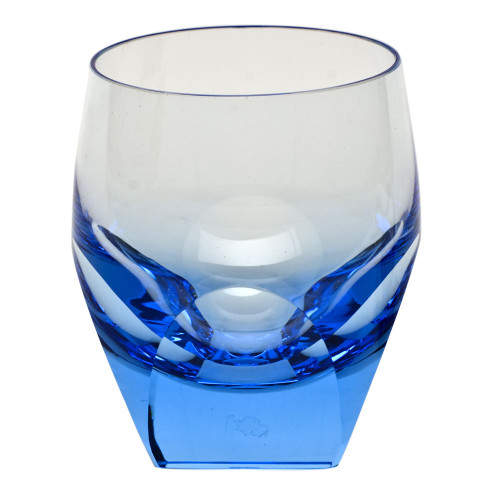 Moser Bar 7.3oz Double Old Fashioned Glass Aquamarine