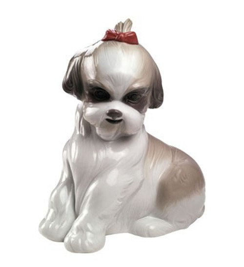 Nao by Lladro Porcelain "Pampered Shih-tzu" Figurine