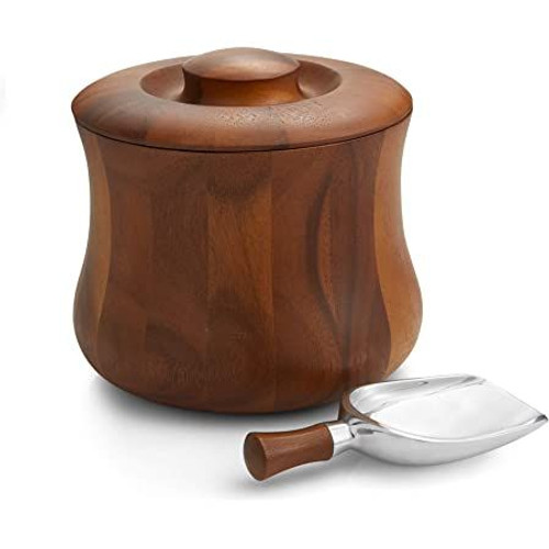 Nambe Nara Ice Bucket with Scoop