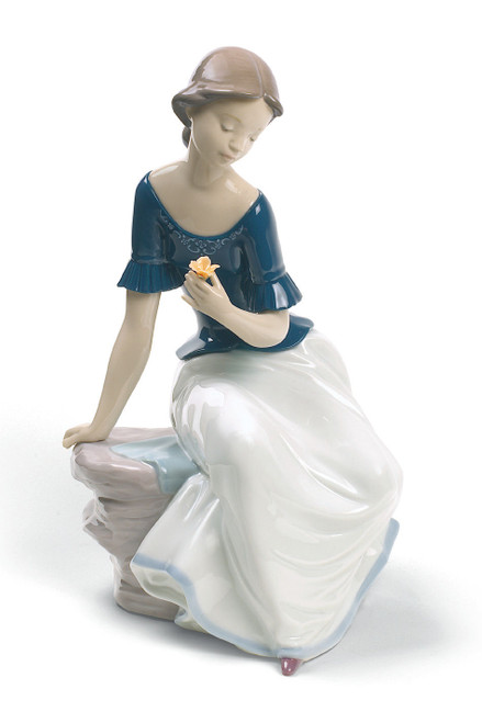 Nao by Lladro Porcelain Spring Reflections Figurine (Special Edition)