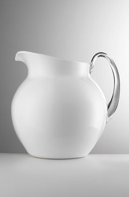 Mario Luca Giusti Palla Acrylic Glazed Pitcher White