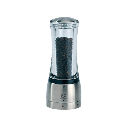 Peugeot Daman Stainless Acrylic Pepper Mill 6.3"