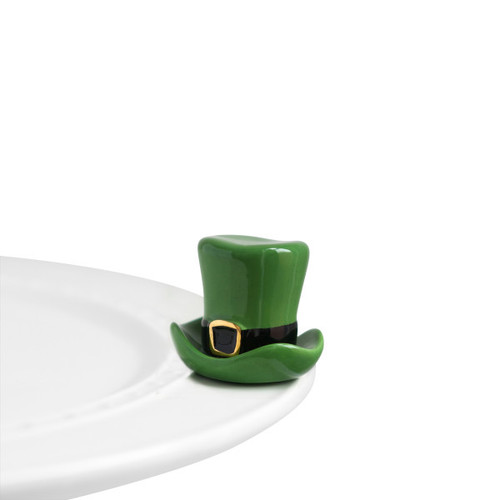 Nora Fleming Spot O Irish St. Patty Hat Mini Ceramic Charm