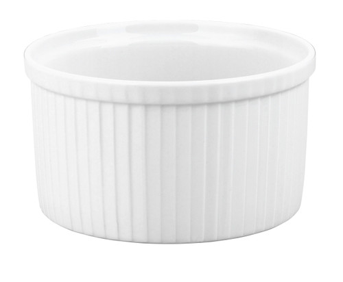 Pillivuyt Porcelain Pleated Deep Souffle Dish - 4.5 cup