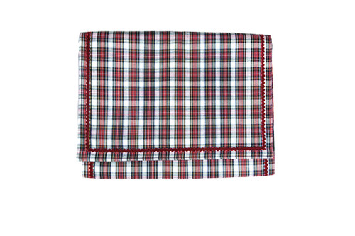 Plaid Table Runner Red