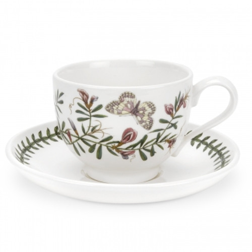 Portmeirion Botanic Garden 10 Ounce Breakfast Cup & Saucer Sets (Assorted Set of 6)