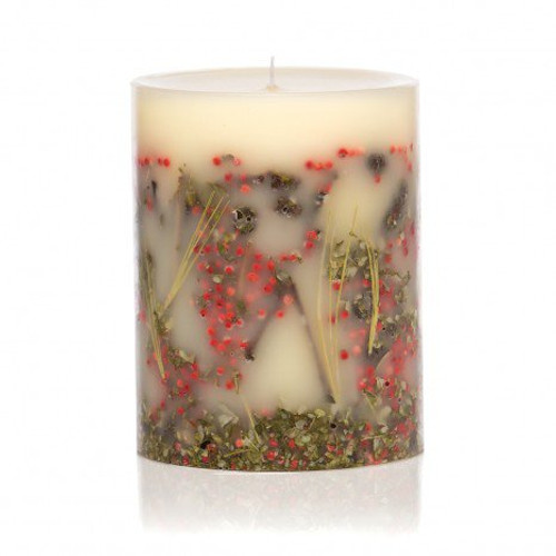 Rosy Rings Red Currant & Cranberry 5" Tall Round Botanical Candle