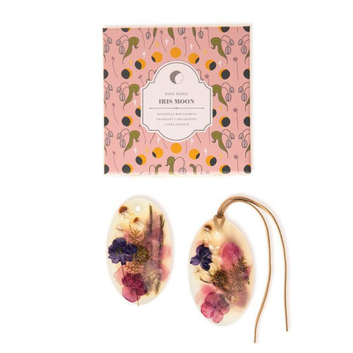 Rosy Rings Oval Wax Sachet - Iris Moon (Suede Cord)