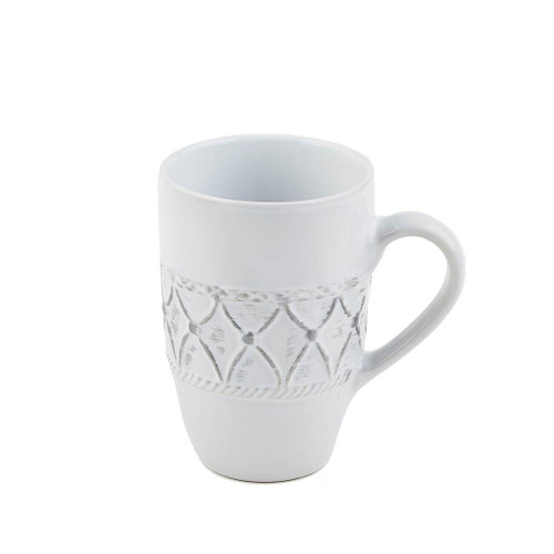 Skyros Designs Alegria Mug Simply White with Silver