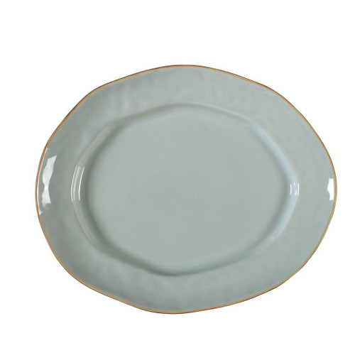 Skyros Designs Cantaria Large Oval Platter Sheer Blue