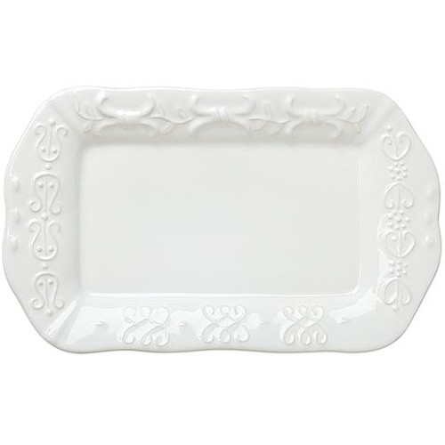 Skyros Designs Historia Butter Sauce Server Plate Paperwhite