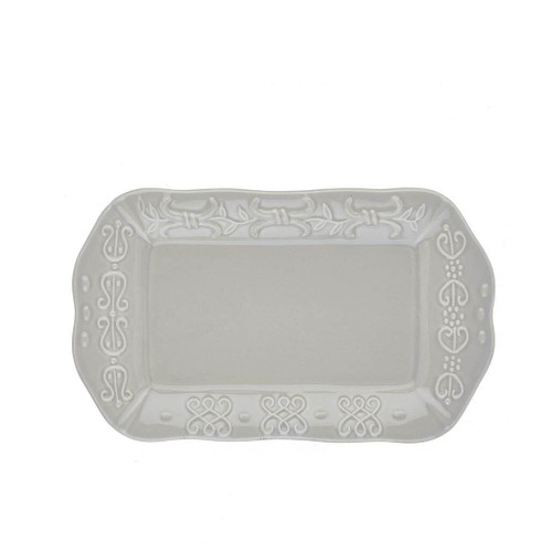 Skyros Designs Historia Butter Sauce Server Plate Greystone