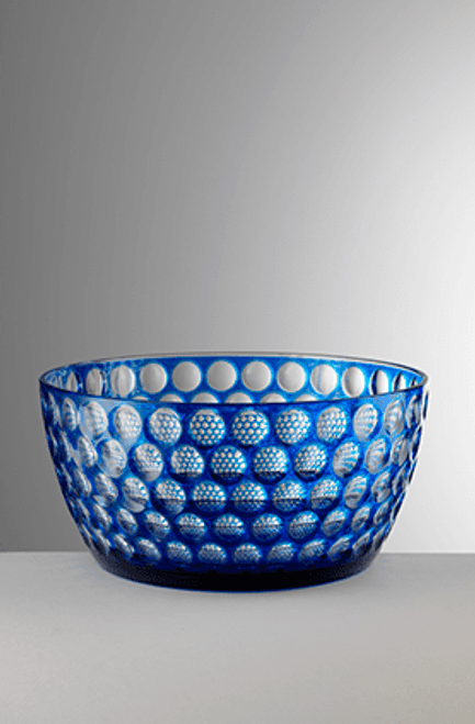 Mario Luca Giusti Lente Acrylic Salad Bowl Royal Blue