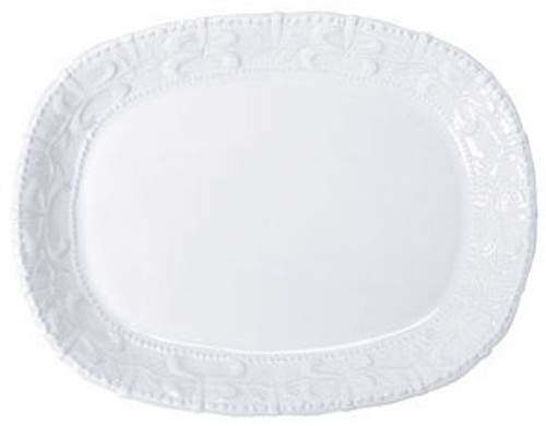 Skyros Designs Historia Large Oval Platter - Paper White