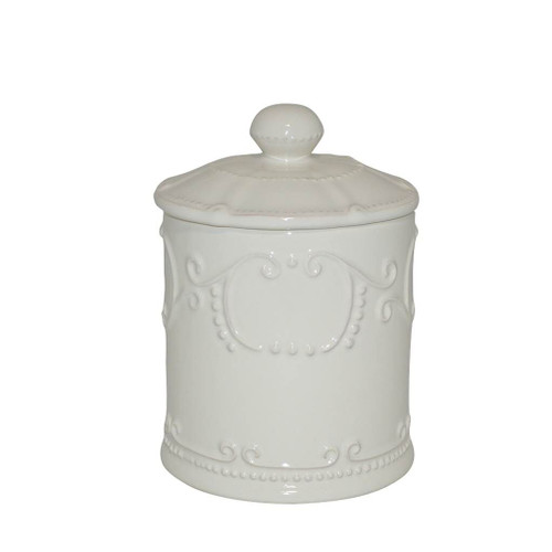Skyros Designs Isabella Canister With Seal Ivory