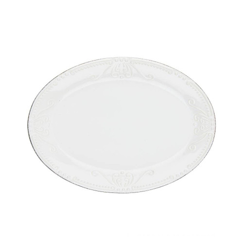 Skyros Designs Isabella Small Oval Platter Pure White