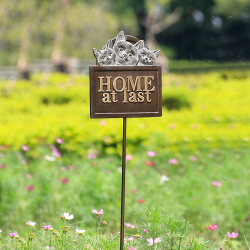 SPI Home Home At Last Garden Sign on Stake