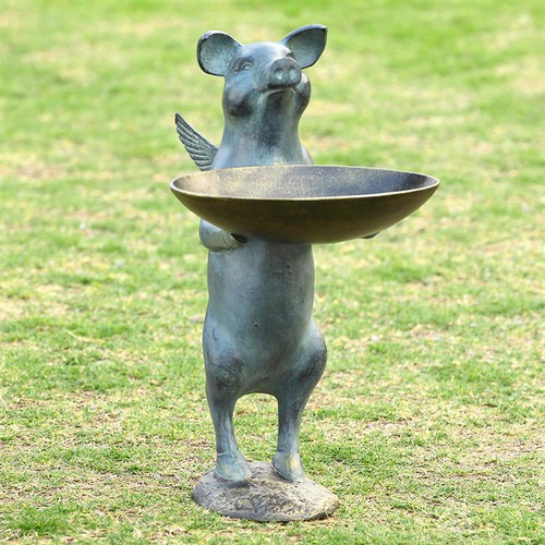 Winged Pig Birdfeeder by SPI Home