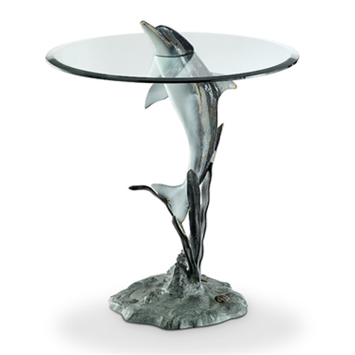 SPI Home Surfacing Dolphin End Table