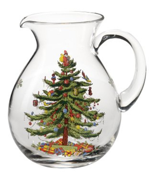 Spode Christmas Tree 96 Ounce Glass Pitcher