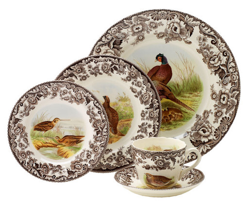 Spode Woodland Five Piece Place Setting