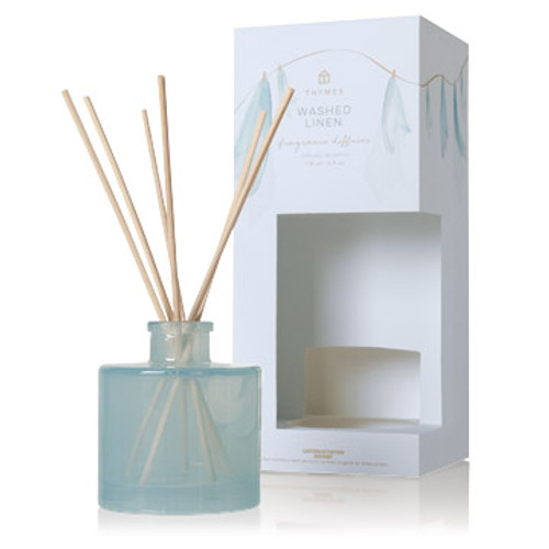 Thymes Washed Linen Petite Diffuser 4 fl oz