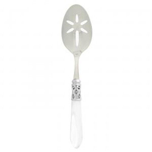 Vietri Aladdin Brilliant Clear Slotted Serving Spoon