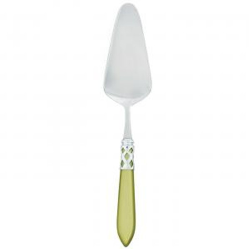 Vietri Aladdin Brilliant Chartreuse Pastry Server