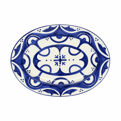 Vietri Mosaico Cobalt Oval Platter