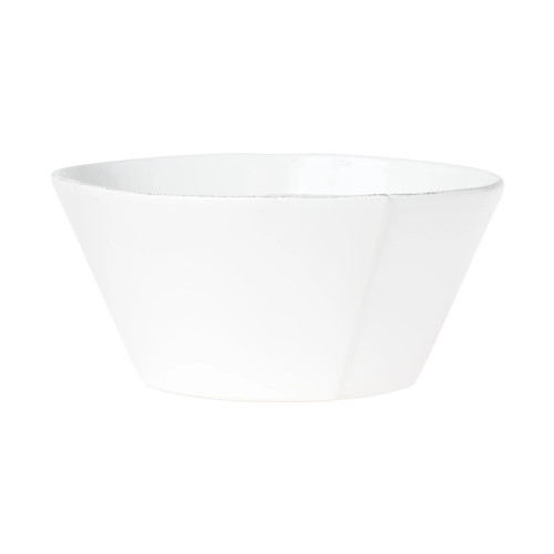 Vietri Lastra White Large Stacking Serving Bowl