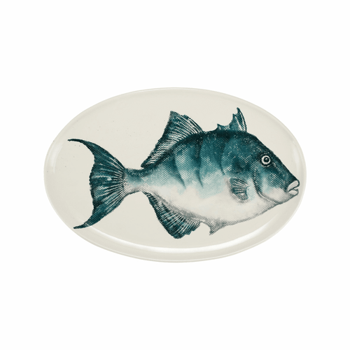 Vietri Pesca Triggerfish Oval Platter